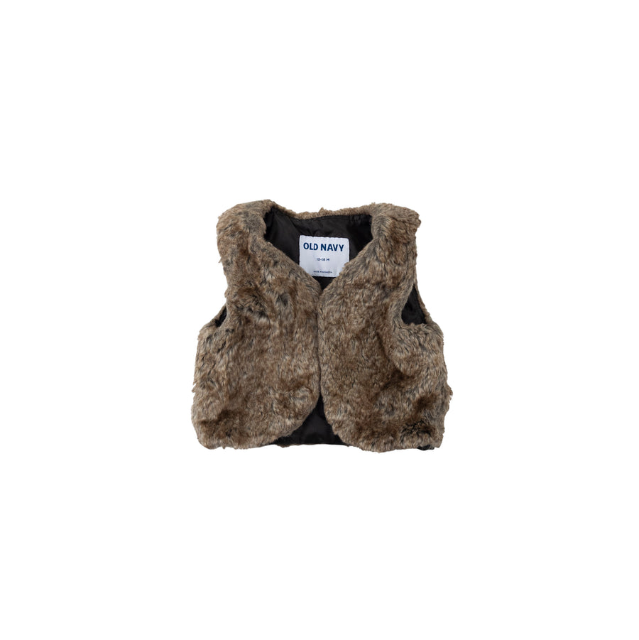 Old Navy vest 12-18m (brown)