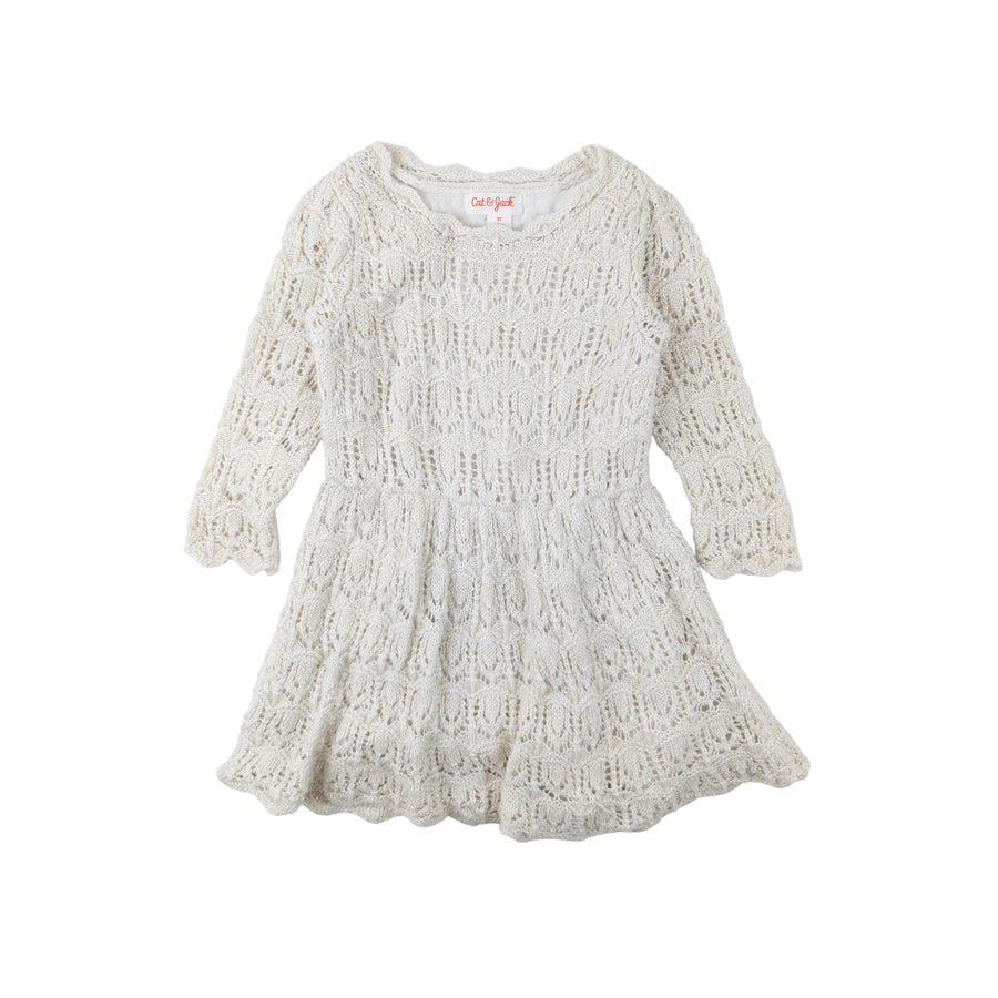 Cat & Jack dress 2 (cream/gold)
