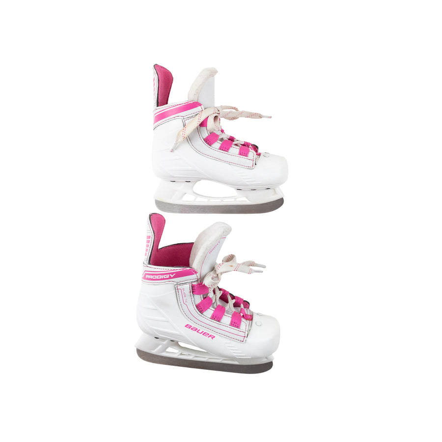 Bauer skates 8 (white/pink)
