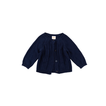 Gymboree cardigan 6-12m (navy)