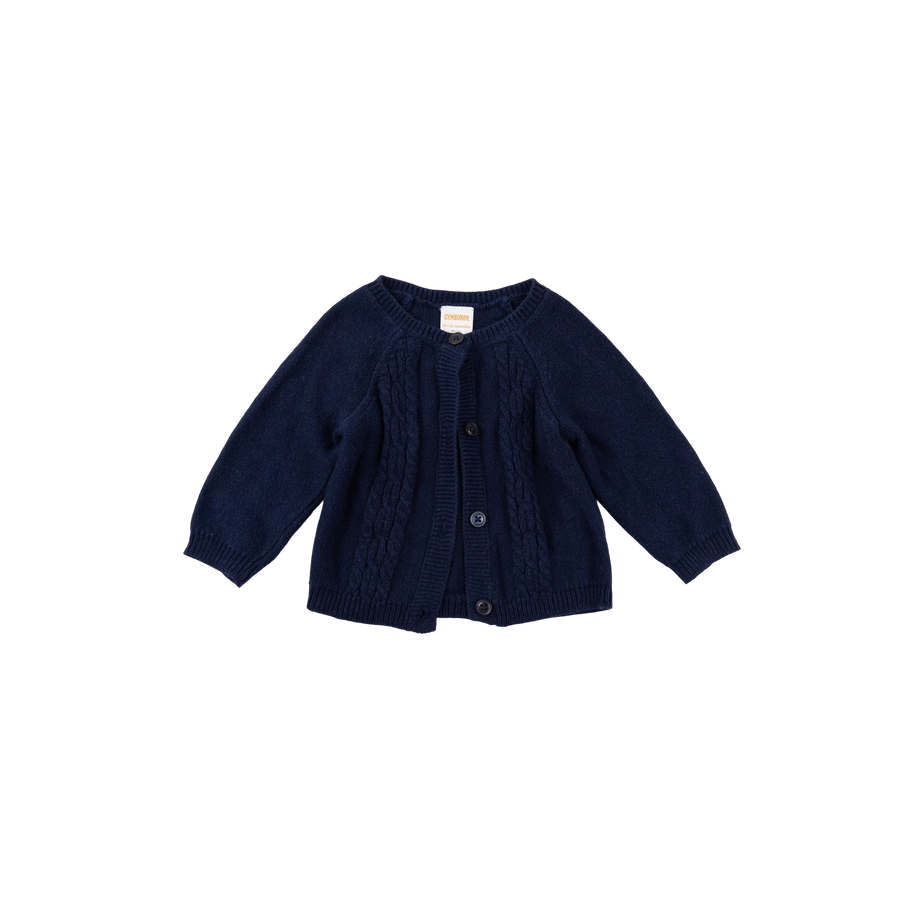 Gymboree cardigan 6-12m (navy)