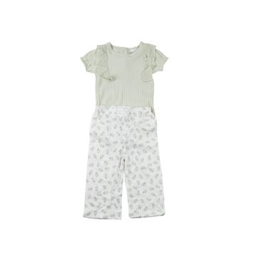 Nicole Miller set 3-6m (pale green)