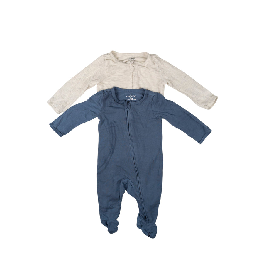 Carter's sleepers 3m (blue + grey)