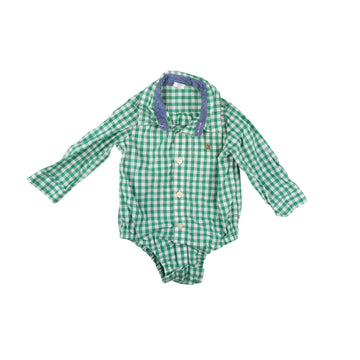 Gap shirt 12-18m (green check)