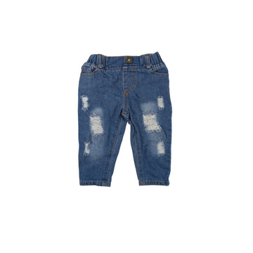 Unknown brand jeans 6-12m (distressed)