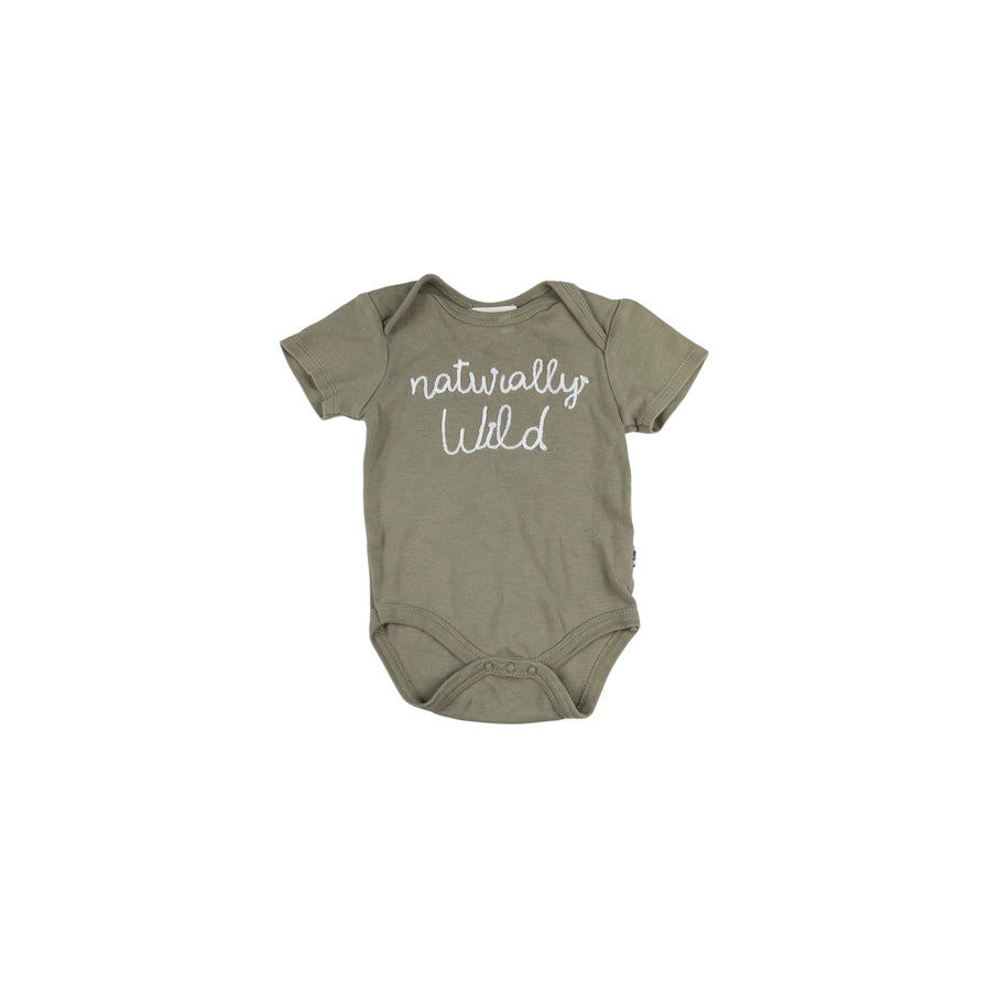 Rabbit + Bear onesie 3-6m (naturally wild)