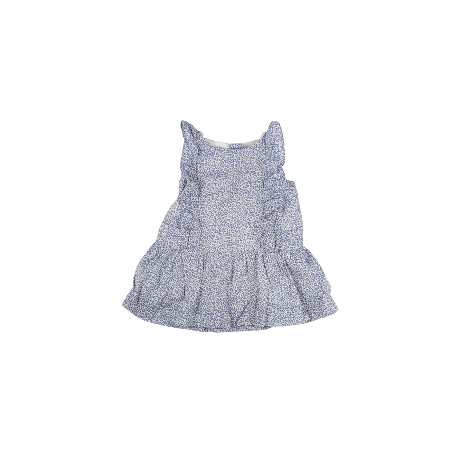 Gap dress 3-6m (blue/beige)