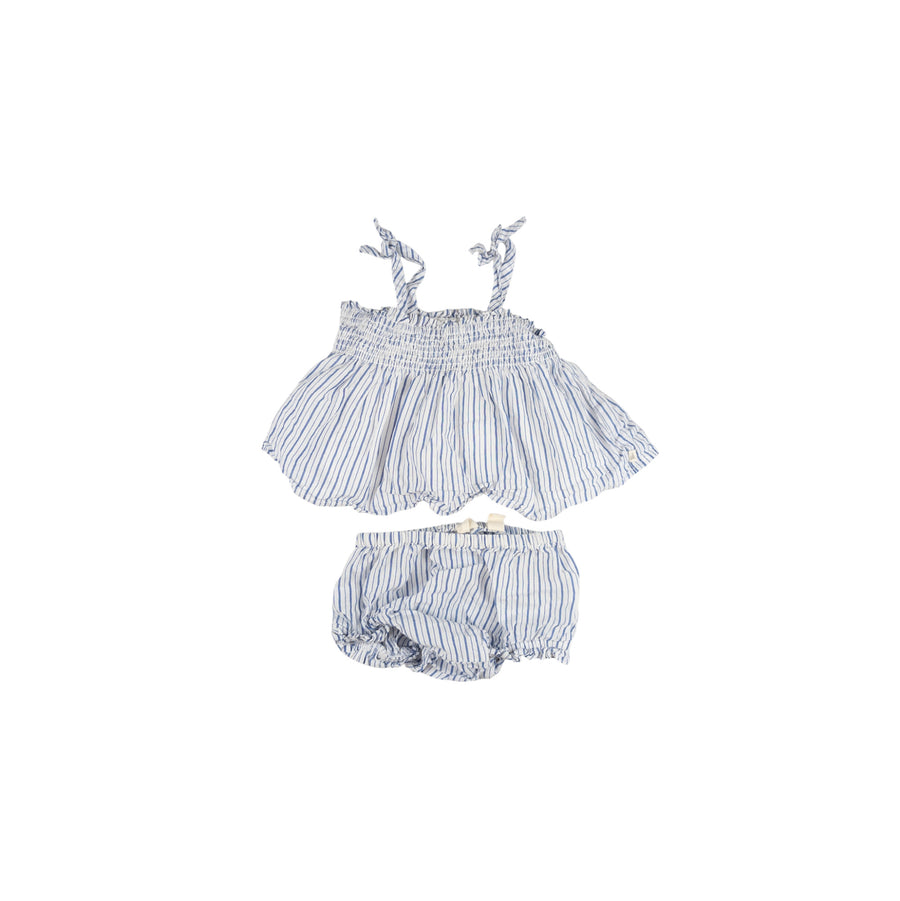 Gap set 6-12m (blue stripe)
