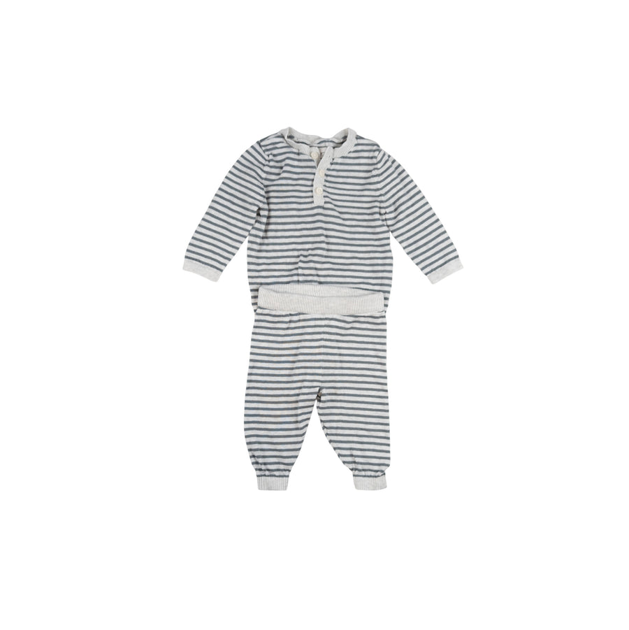 Little Planet set 3m (grey/sage stripe)