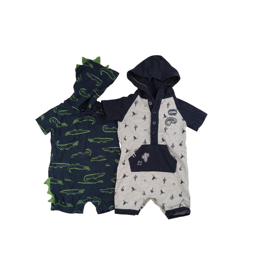 Le chat botte/Carter's rompers 9m