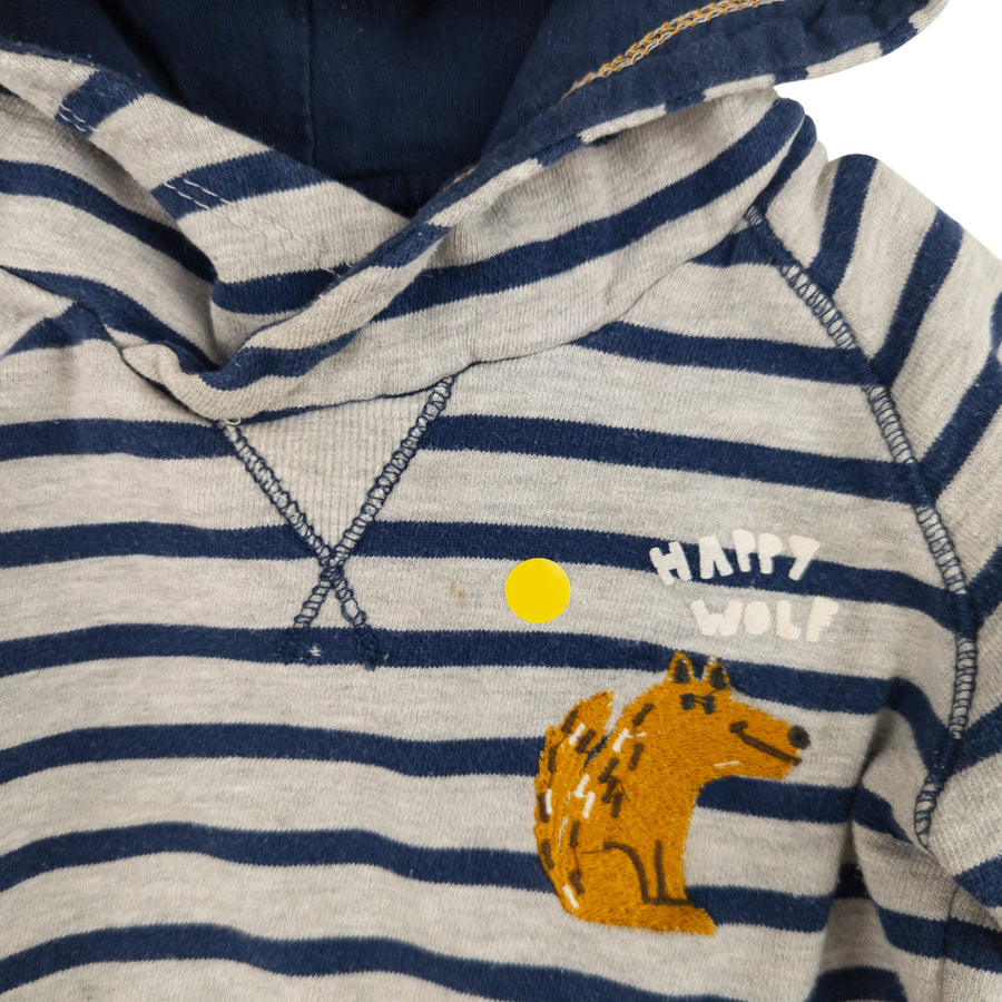 Zara hoodie 18-24m (happy wolf)