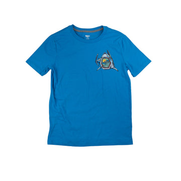 Old Navy t-shirt 10-12 (blue shark)