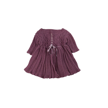 Hand knit sweater dress 18m