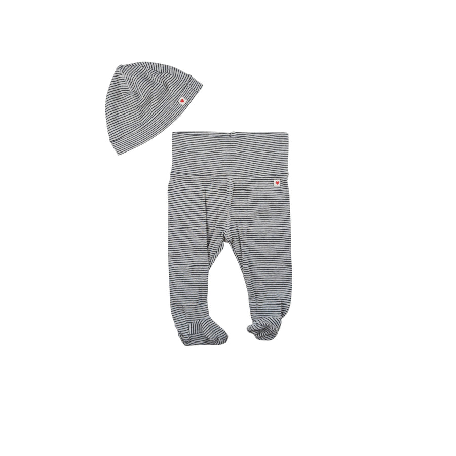 H&M pants + hat 4-6m