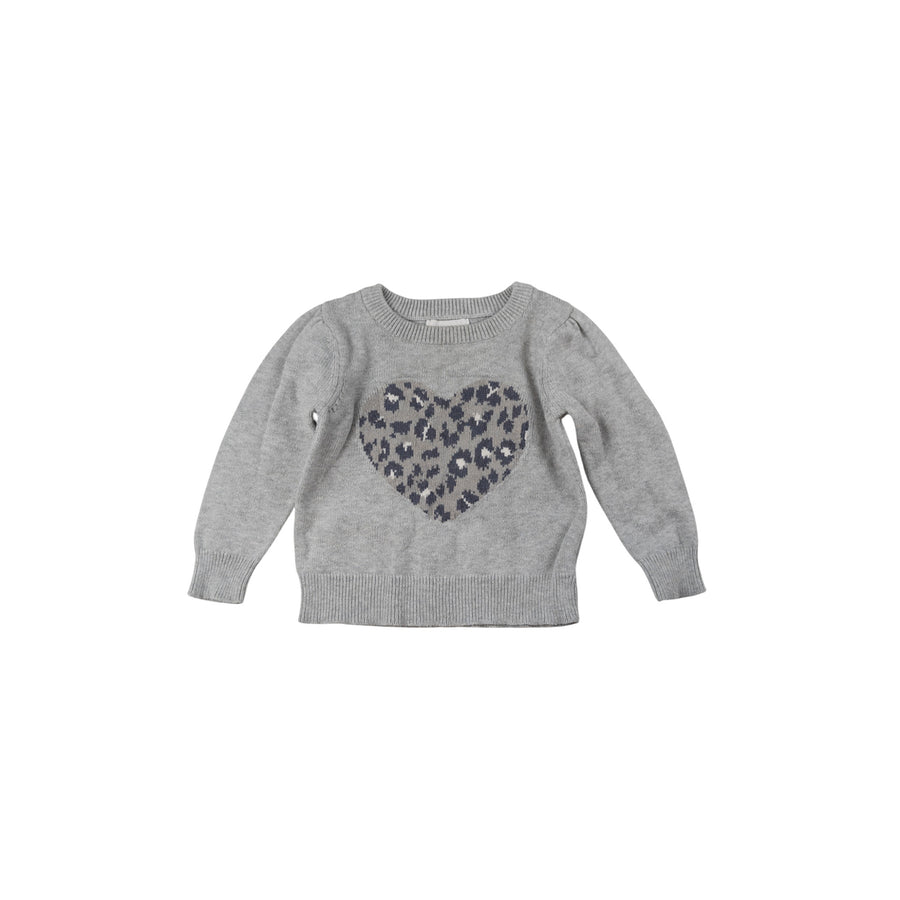 Old Navy sweater 12-18m (grey heart)