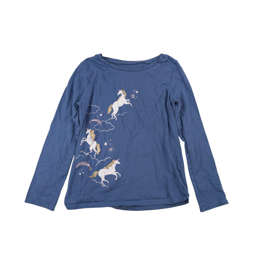 Oshkosh long sleeve 10 (unicorn blue)