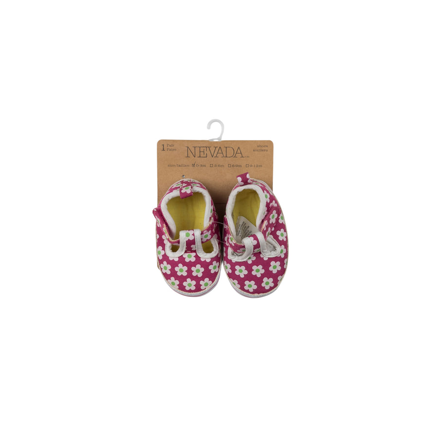 Nevada shoes 0-3m (floral)