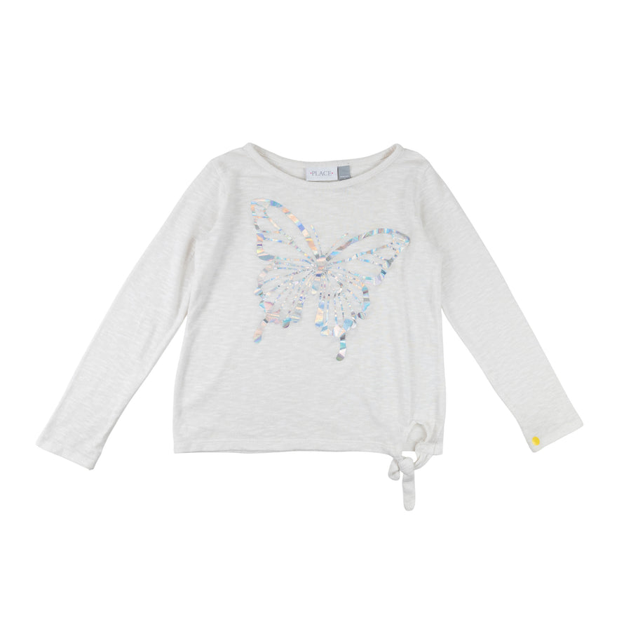 Children's Place long sleeve 7-8 (butterfly)