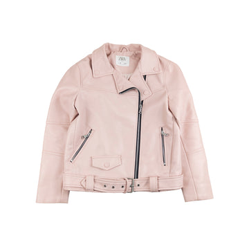 Zara jacket 10 (pink faux leather)