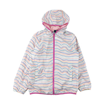 Lands' End rain jacket 10-12 (rainbow)