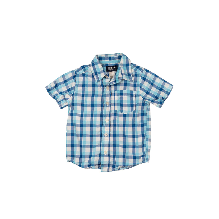 Oshkosh short sleeve 3 (blue check)