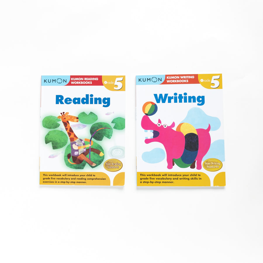 Kumon Reading + Writing Workbooks Grade 5