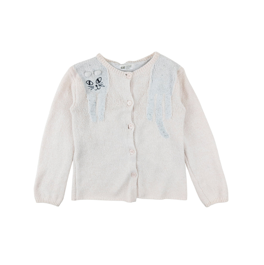 H&M cardigan 6-8 (cat)