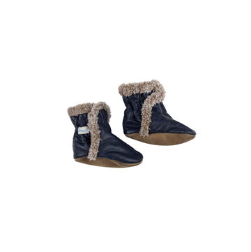 Robeez booties 0-6m (navy)