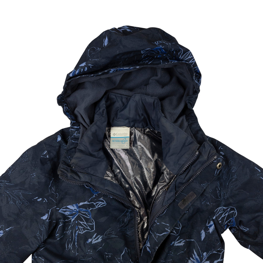 Columbia 3-in-1 winter jacket 7-8 (floral)