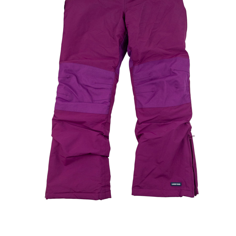 Lands' End snow pants 12 (dark pink)