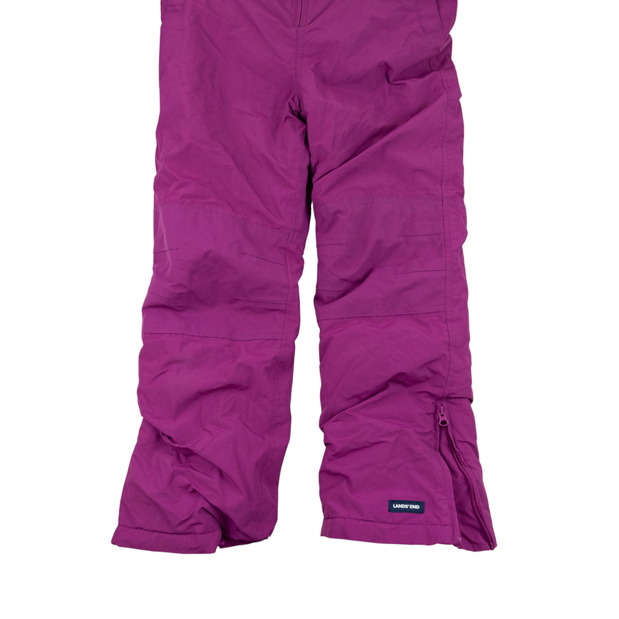 Lands' End snow pants 10 (dark pink)