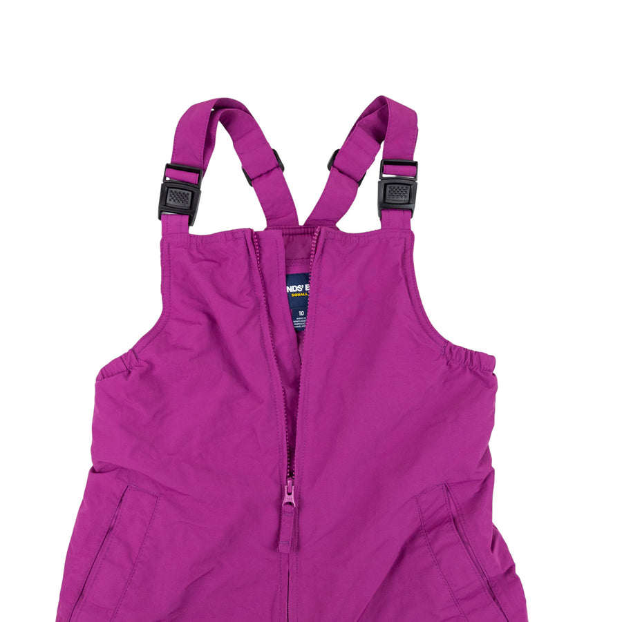 Lands' End snow pants 10 (dark pink)