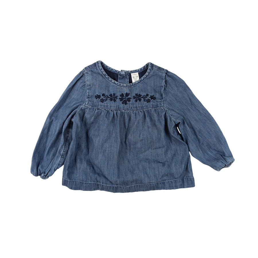 Gap long sleeve 18-24m (chambray)