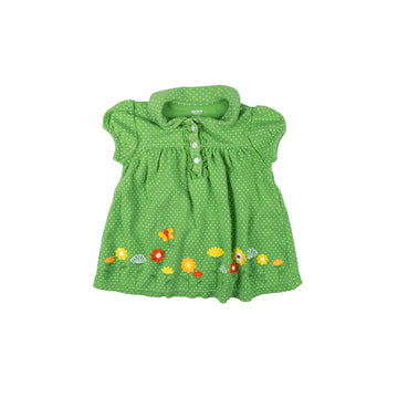 Carter's dress 18m (green polka dot)