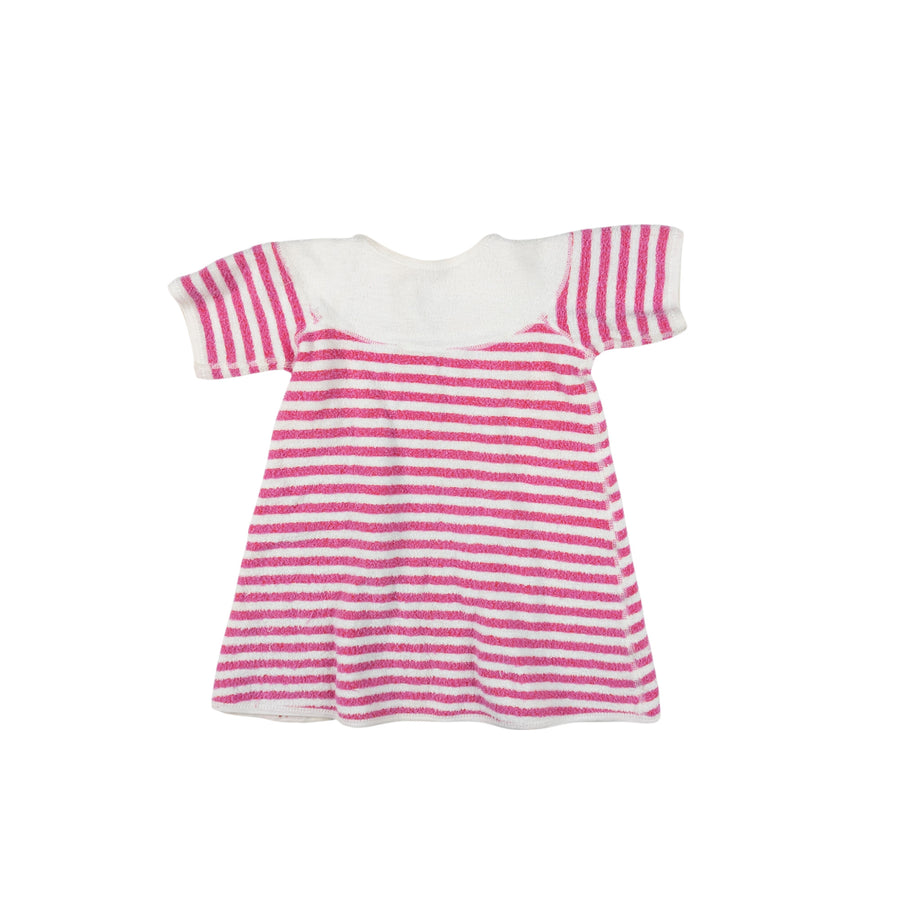 Vintage dress 18-24m (pink/white stripe)