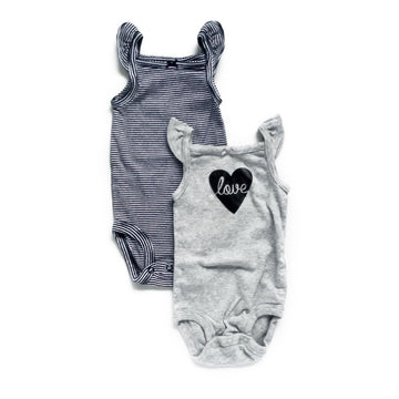 Carter's sleeveless onesies 3m (set of 2)