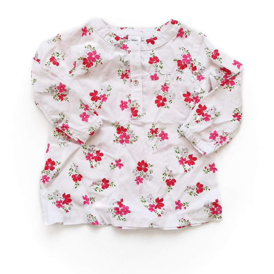 Carter's shirt/dress 12m