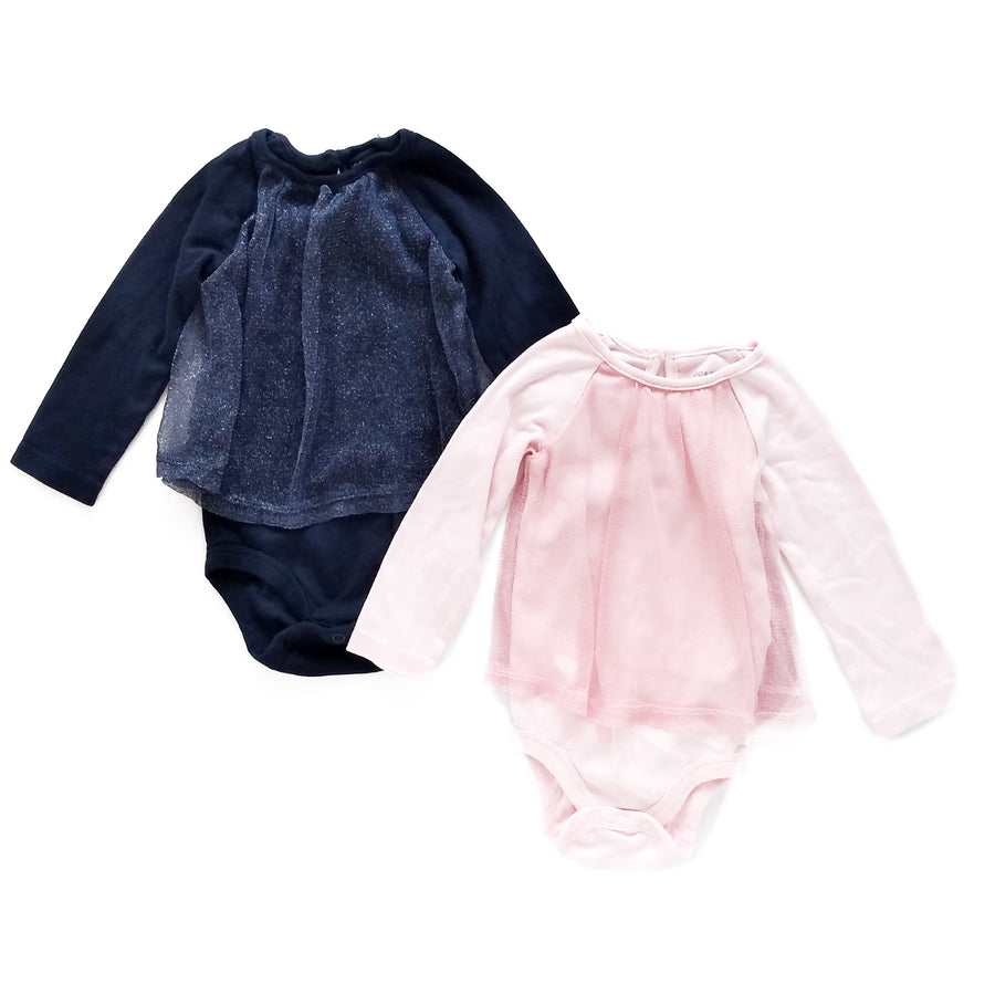 Joe Fresh long sleeve onesies 6-12m