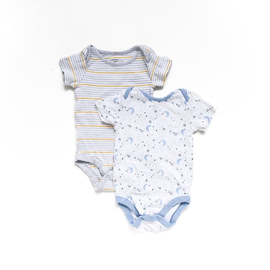 George onesies 3-6m (set of 2)