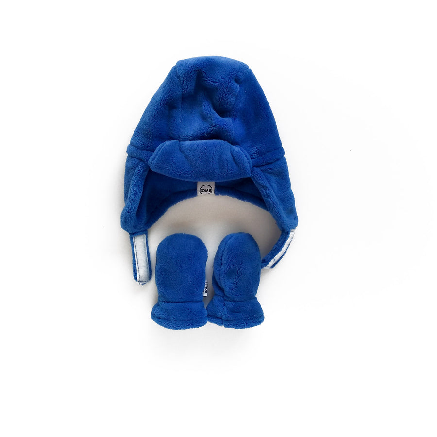 Kombi hat + mitts 0-6m