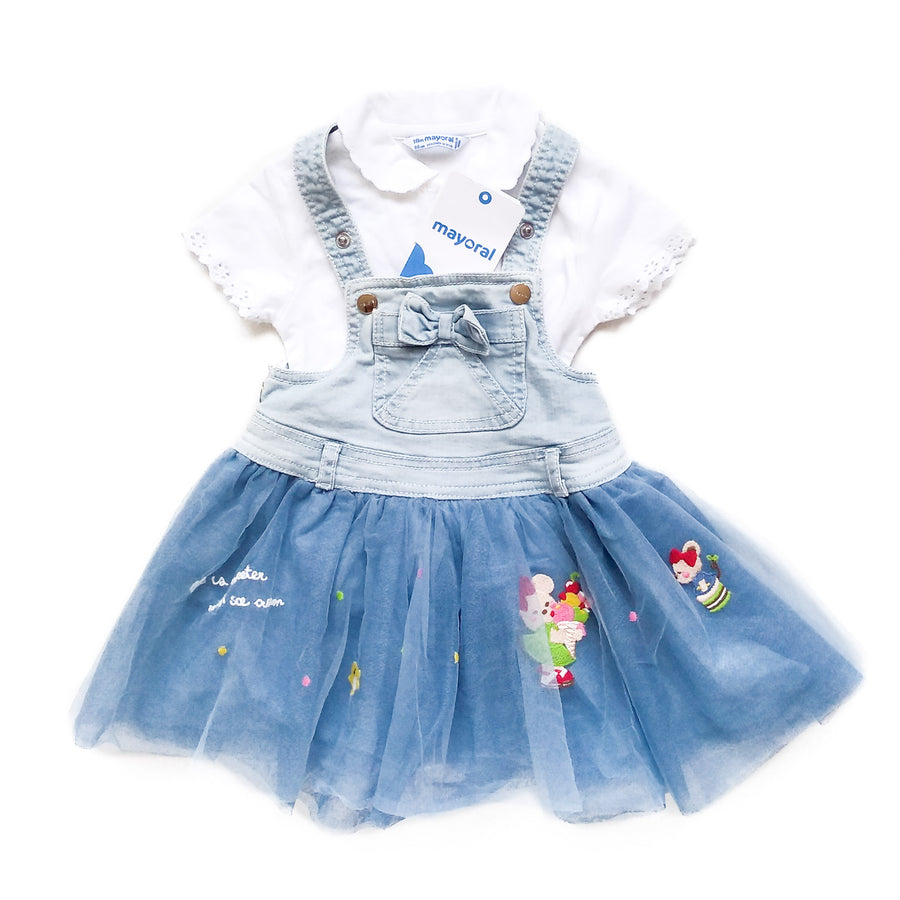 Mayoral dress + shirt 18m