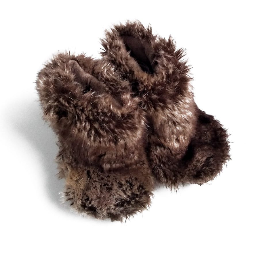 Restoration Hardware luxe faux fur booties 12-24m