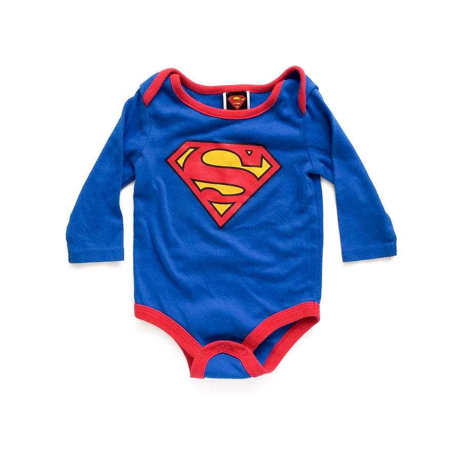 Superman long sleeve onesie 3-6m