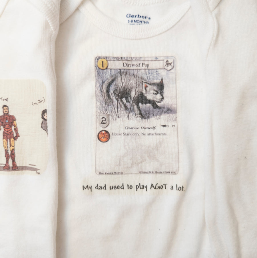 Game of Thrones onesies 3-9m